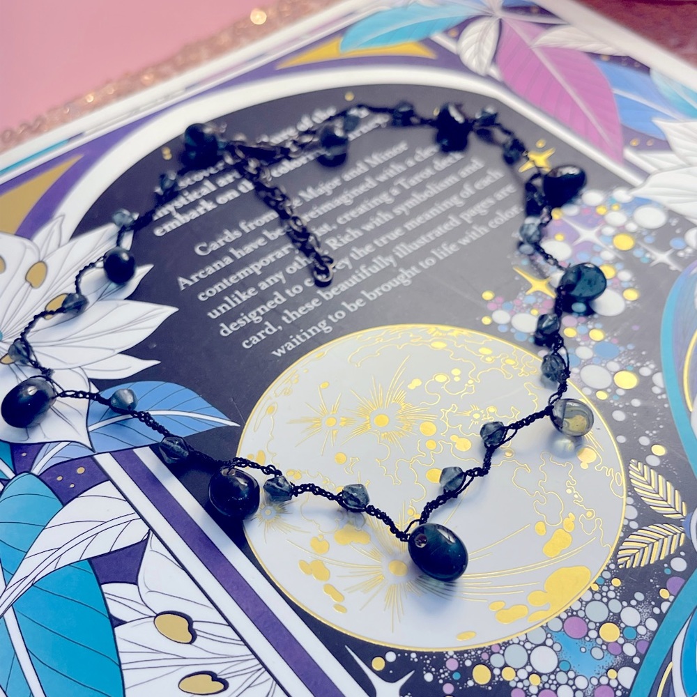 Blue stone necklace